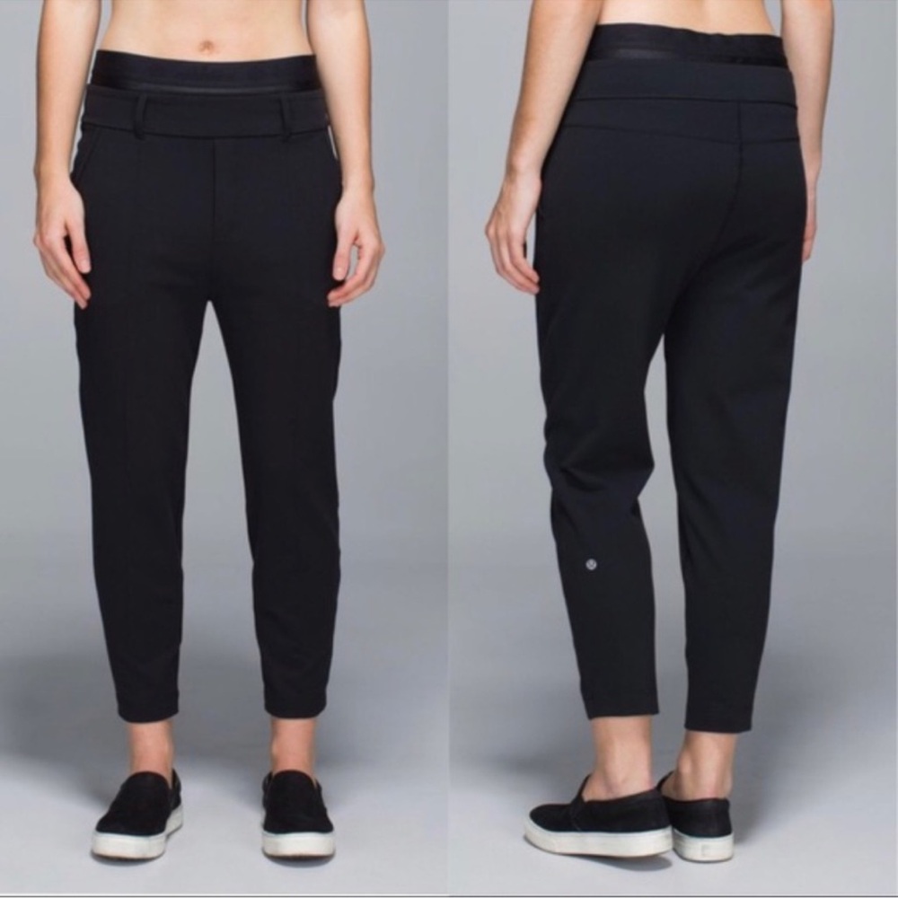 Lululemon Exquisite Trouser Crop Pants in Black Size 6
